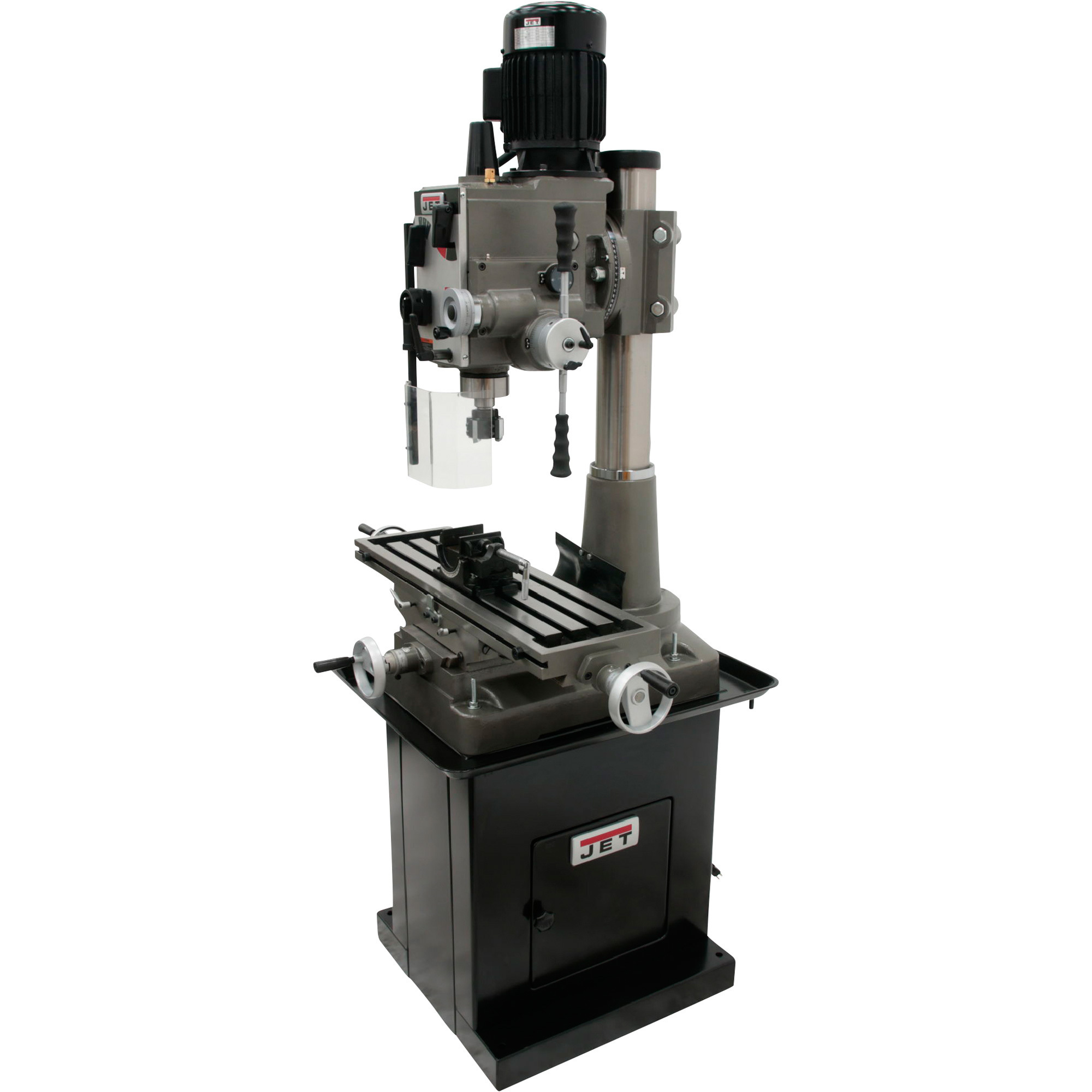 JET Geared Head Square Column Mill/Drill with Power Downfeed, 1 1/2 HP, 115/230V, Model# JMD-45GH